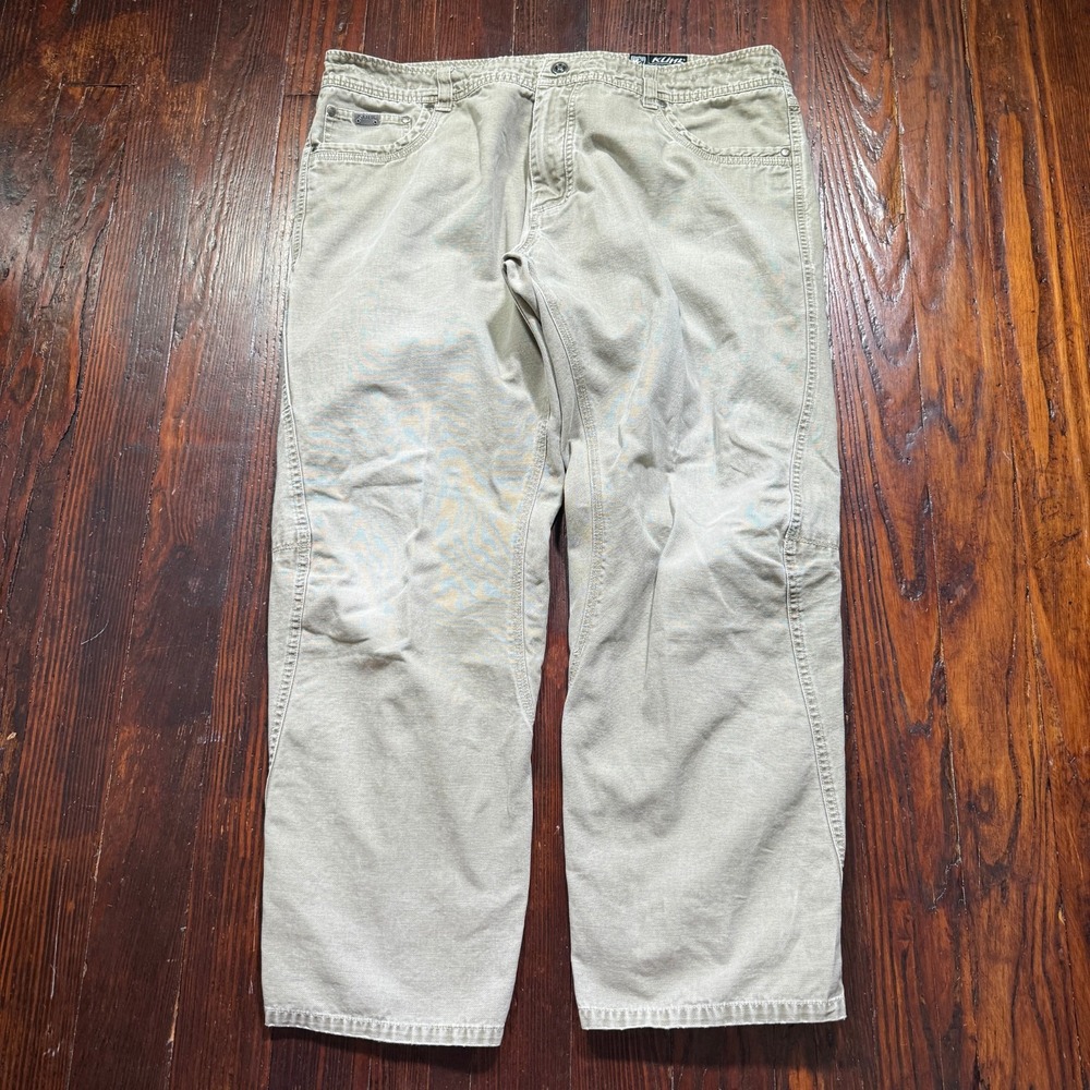 Kuhl Pants Mens 40x30 Tan Outkast Brown Vintage Patina‎ Durable Hiking Camping